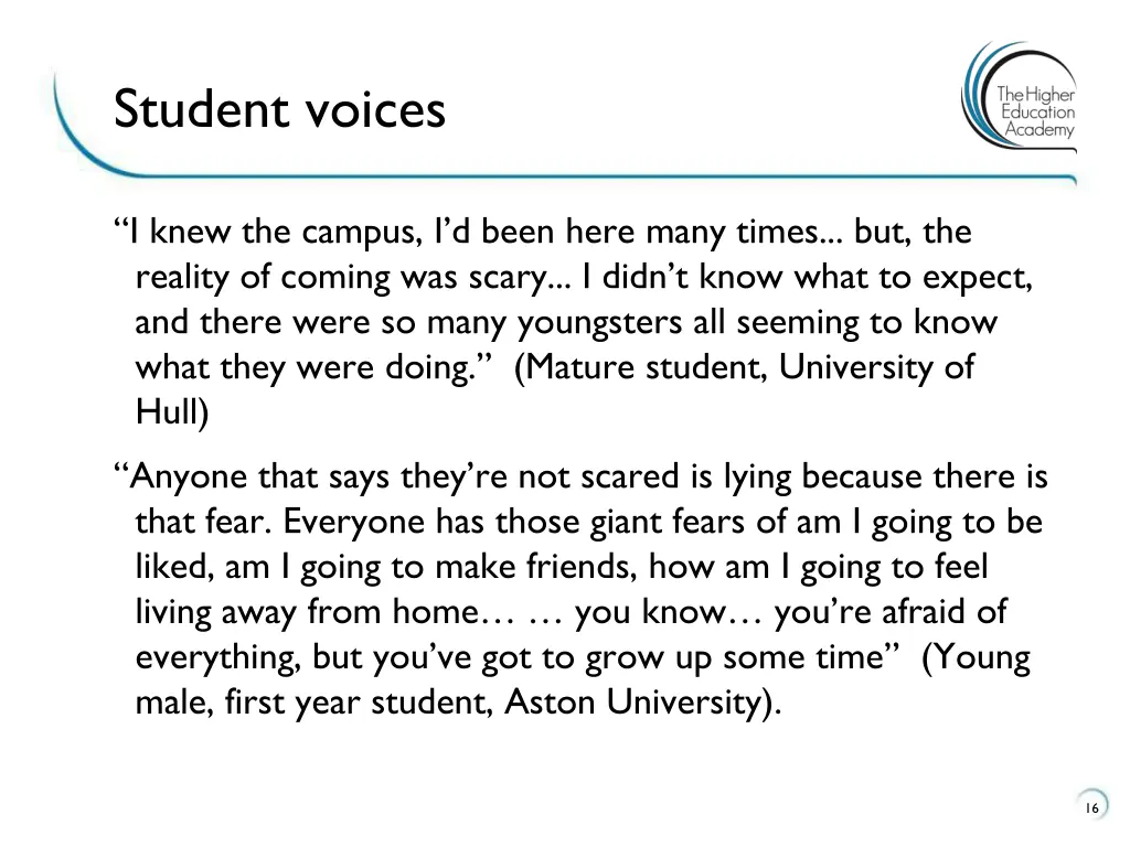 student voices