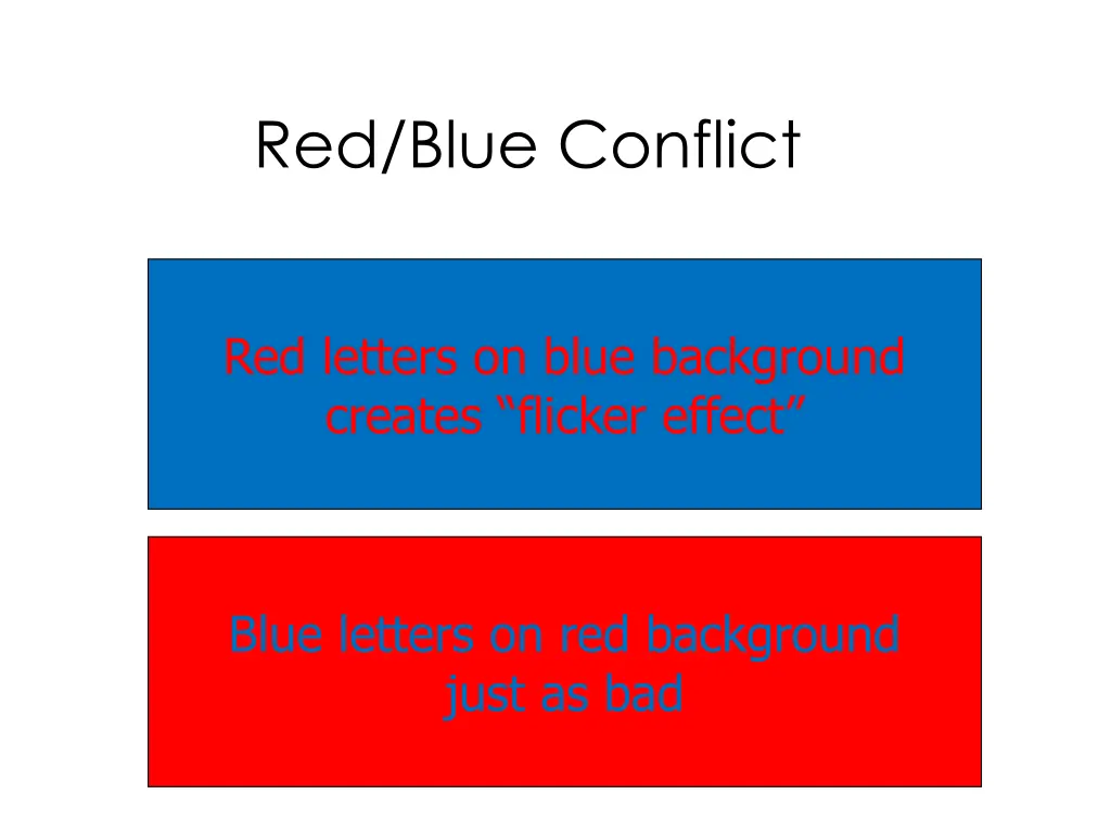 red blue conflict
