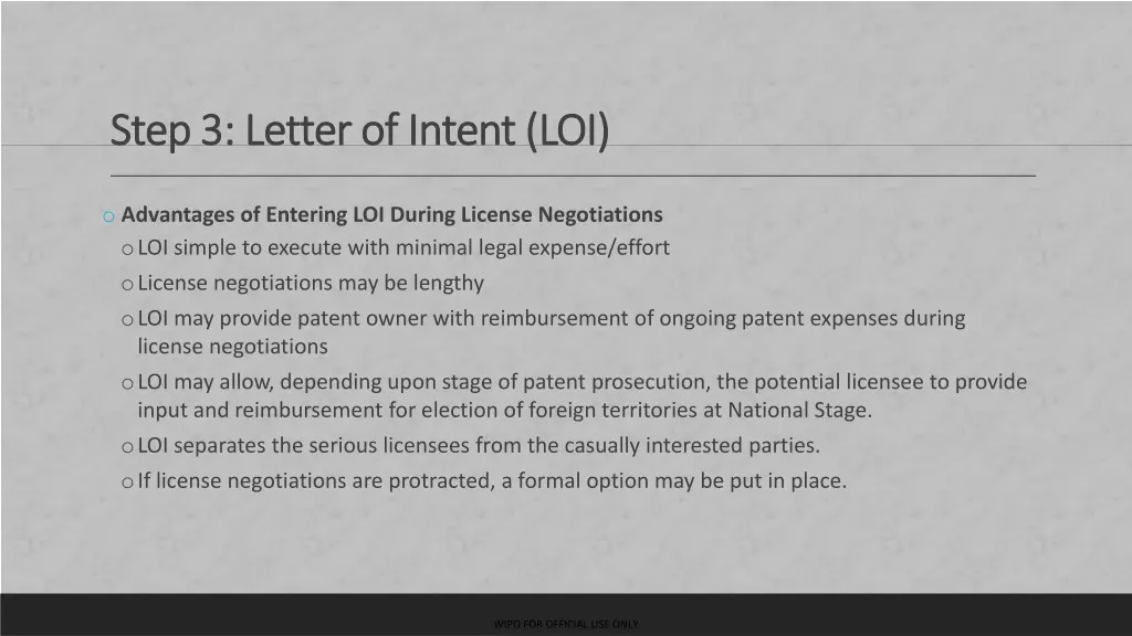 step 3 letter of intent loi step 3 letter