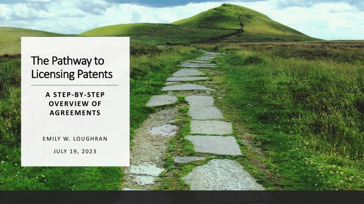 the pathway to the pathway to licensing patents