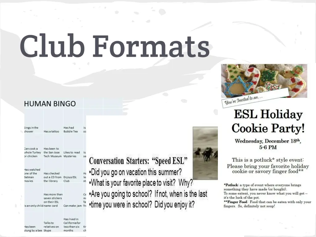club formats