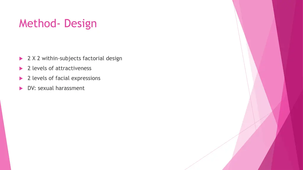 method design