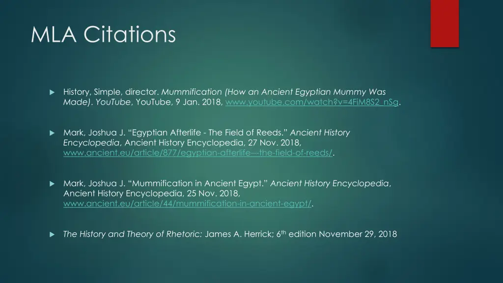 mla citations