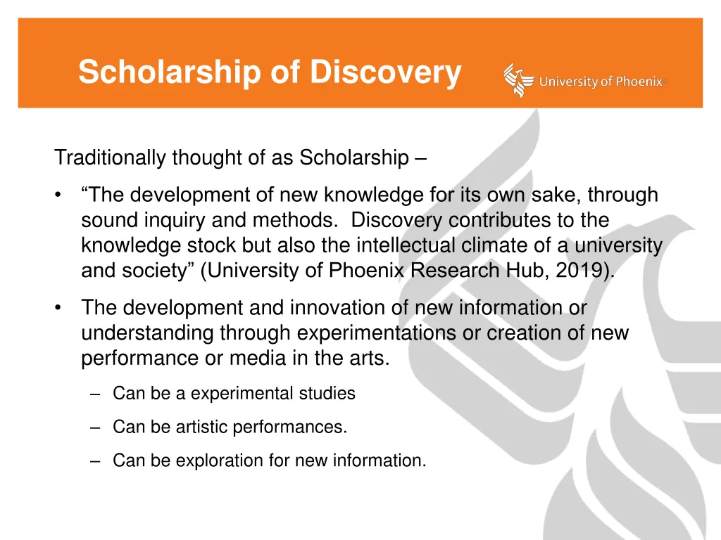 scholarship of discovery