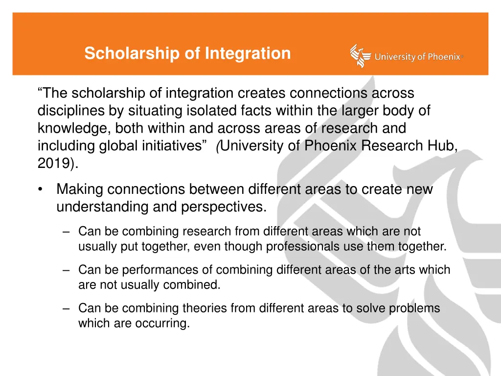 scholarship of integration