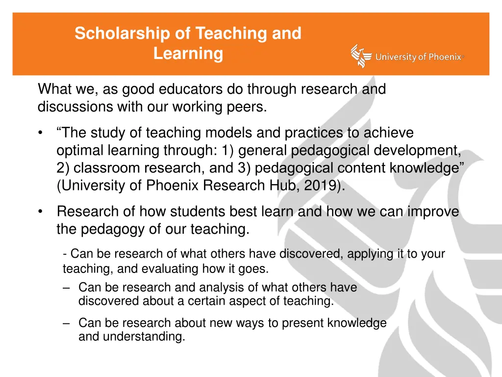 scholarship of teaching and learning
