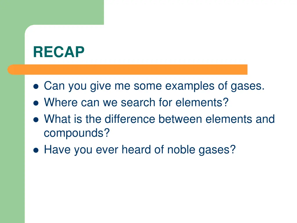 recap