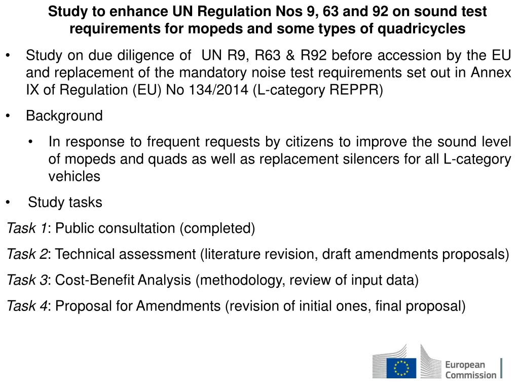 study to enhance un regulation