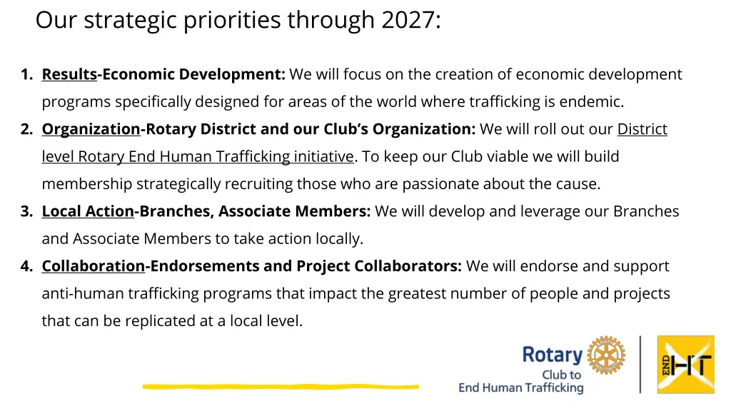 our strategic priorities through 2027