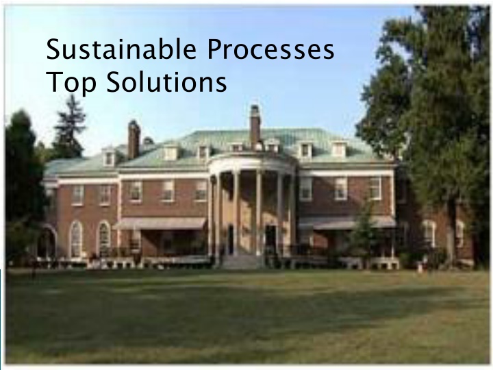 sustainable processes top solutions