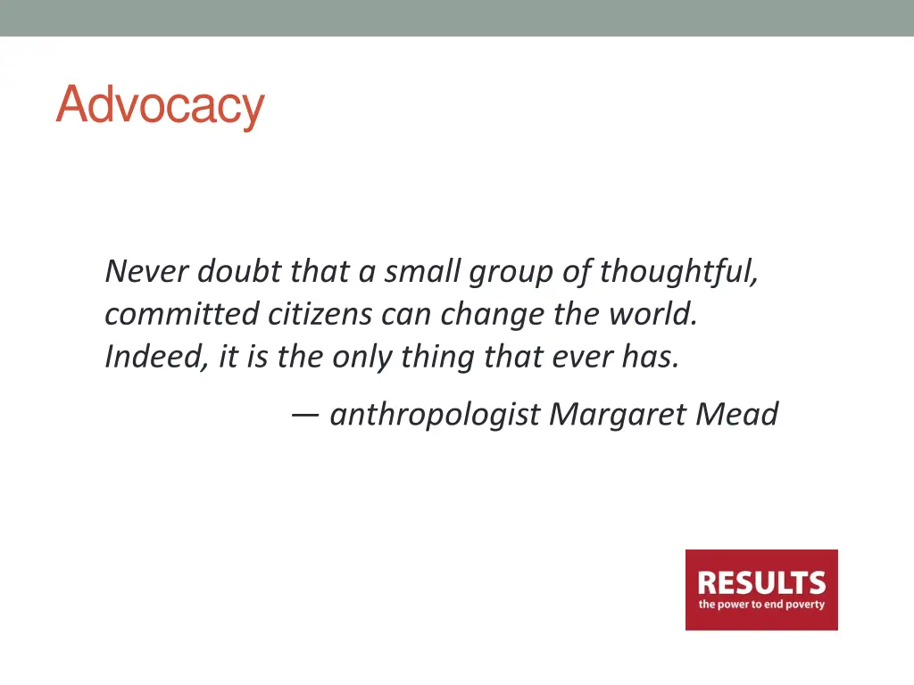 advocacy