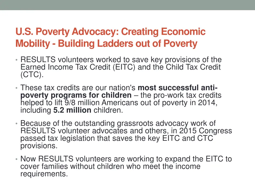 u s poverty advocacy creating economic mobility