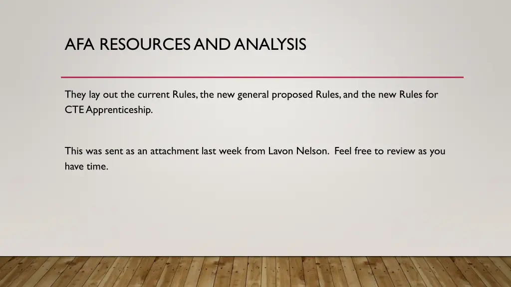 afa resources and analysis