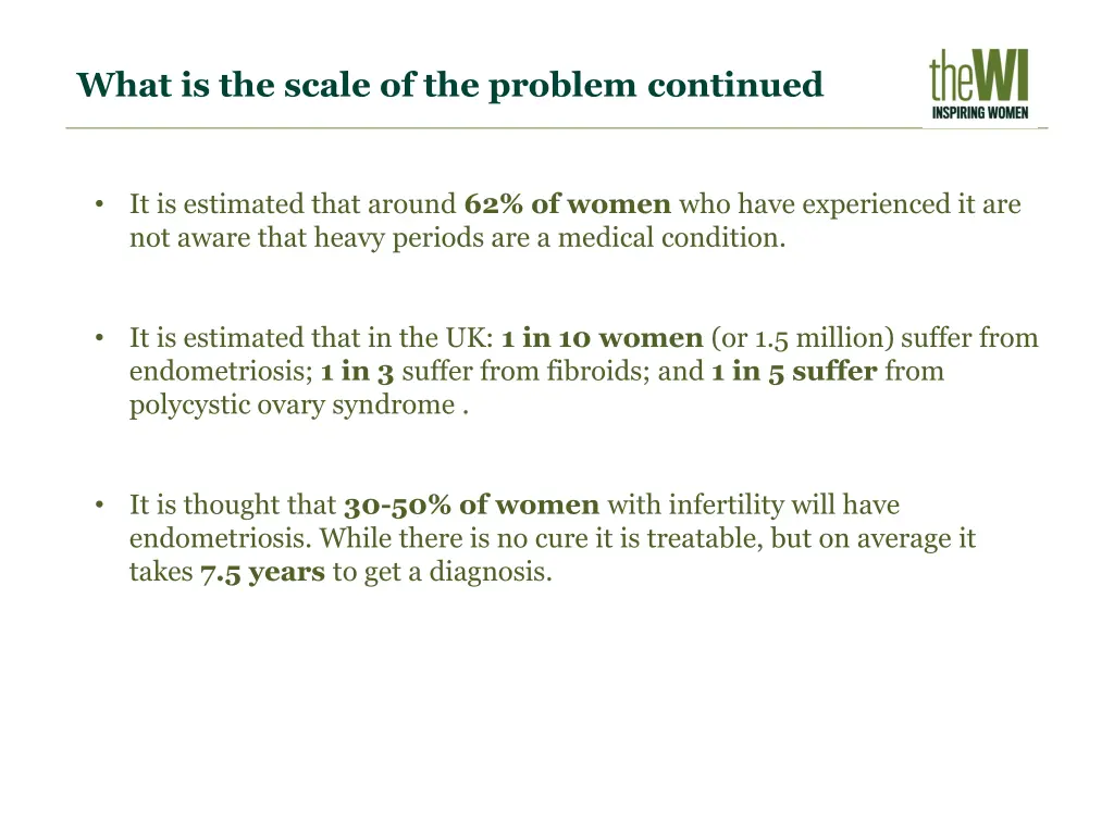 what is the scale of the problem continued