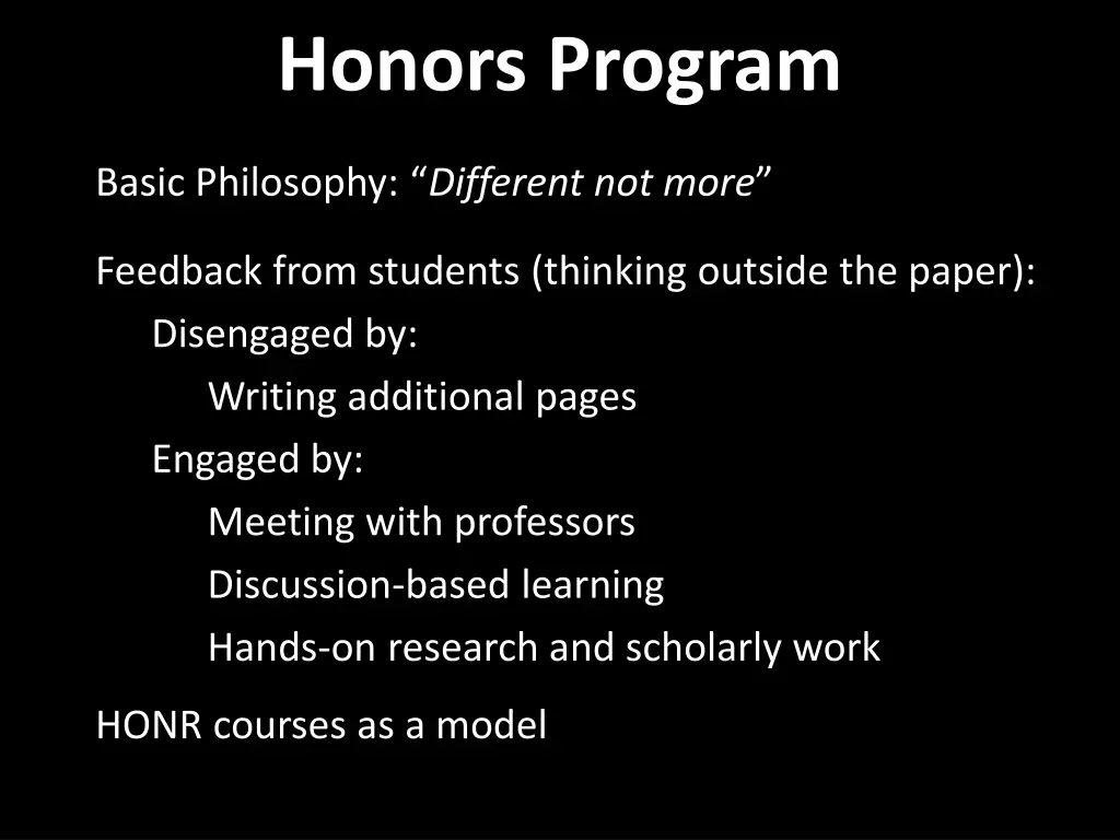 honors program 2