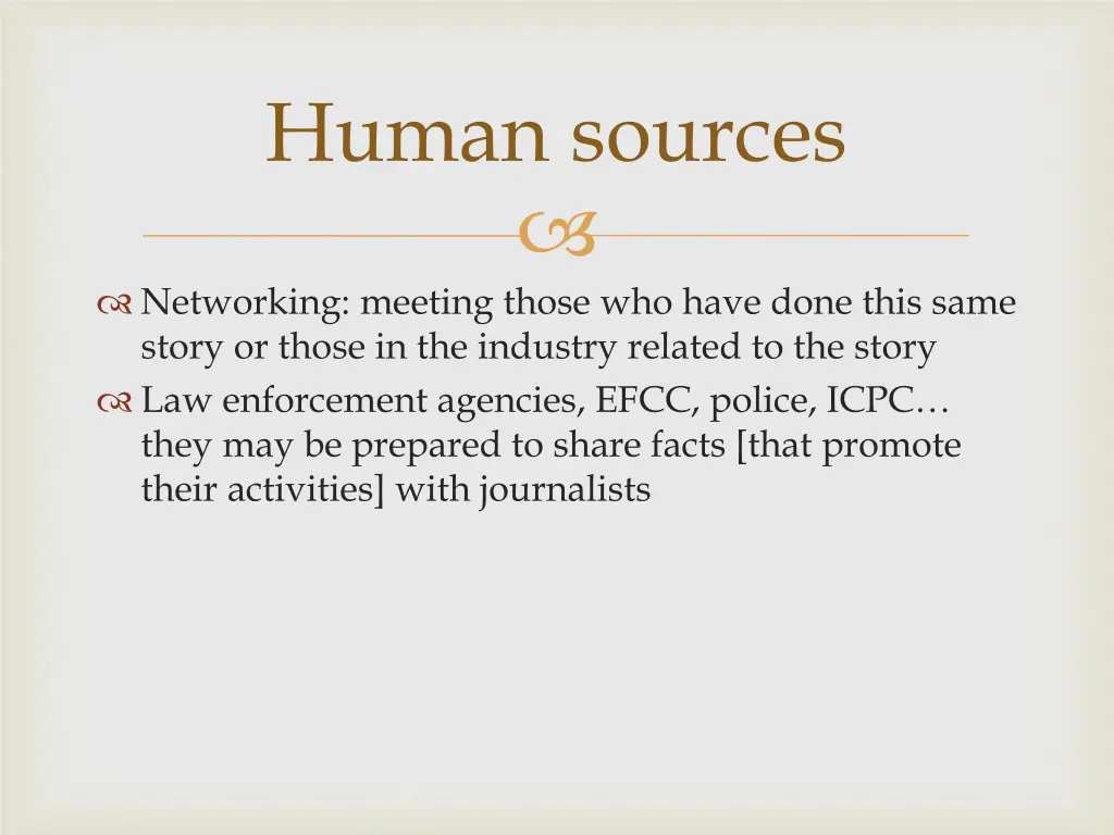 human sources 5