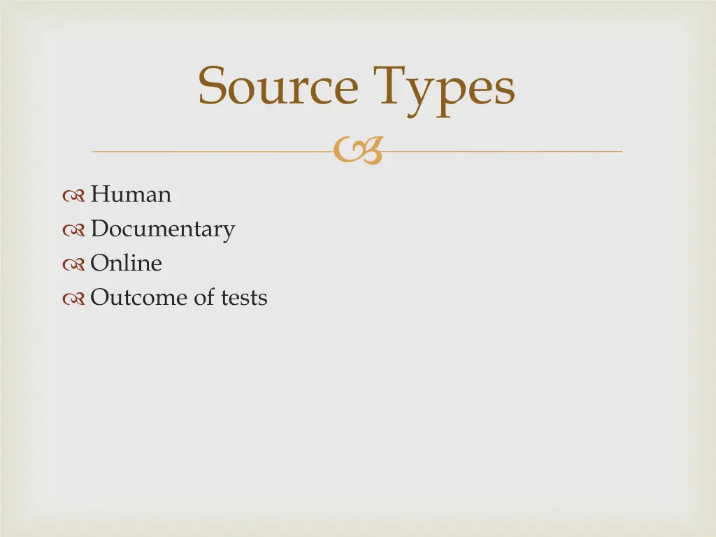 source types