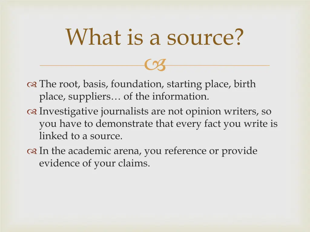 what is a source