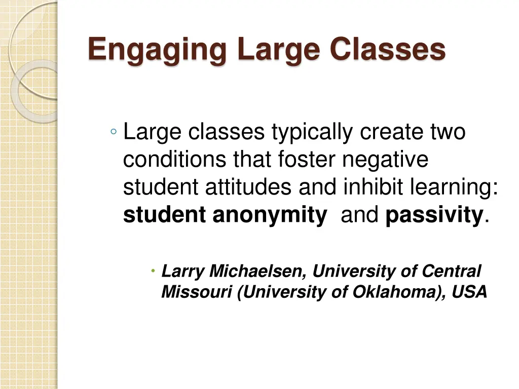 engaging large classes 2
