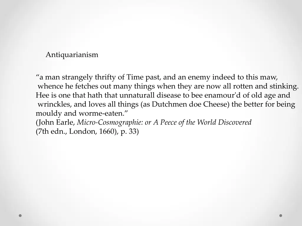 antiquarianism