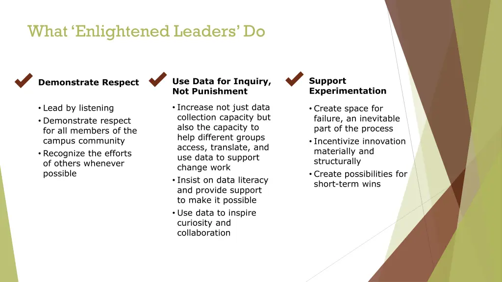 what enlightened leaders do