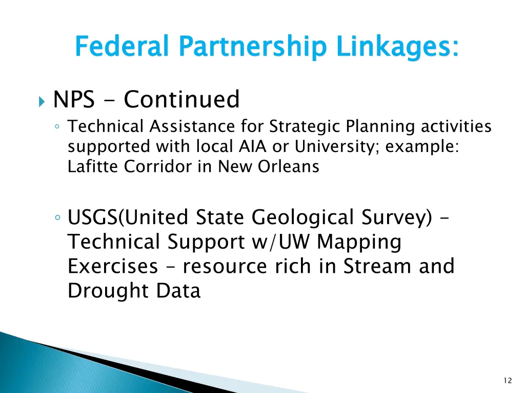 federal partnership linkages 5