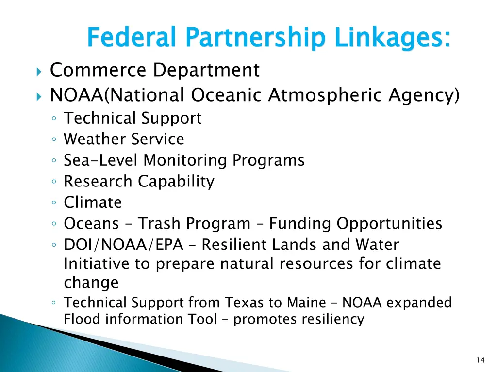 federal partnership linkages 7