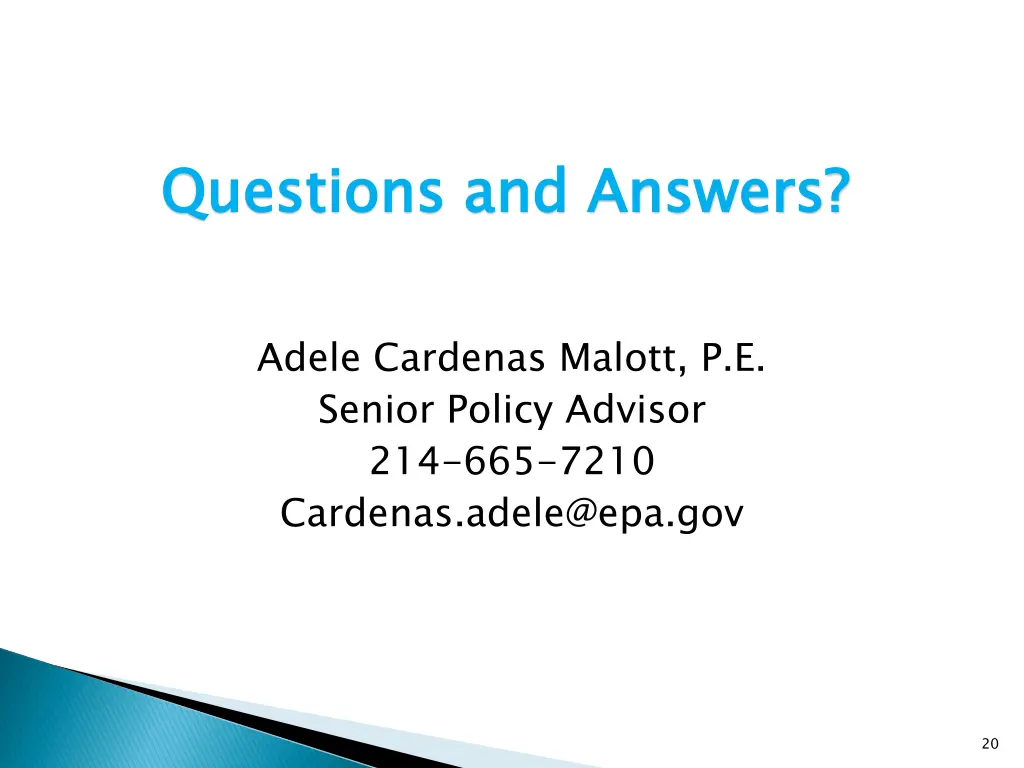questions and answers