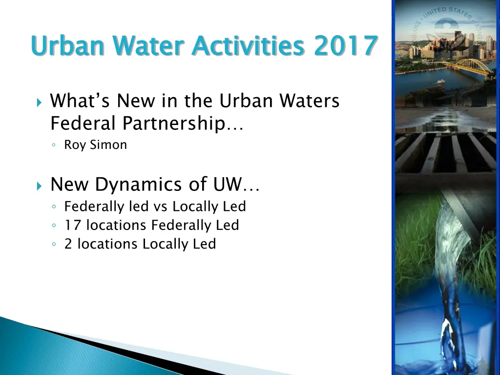 urban water activities 2017