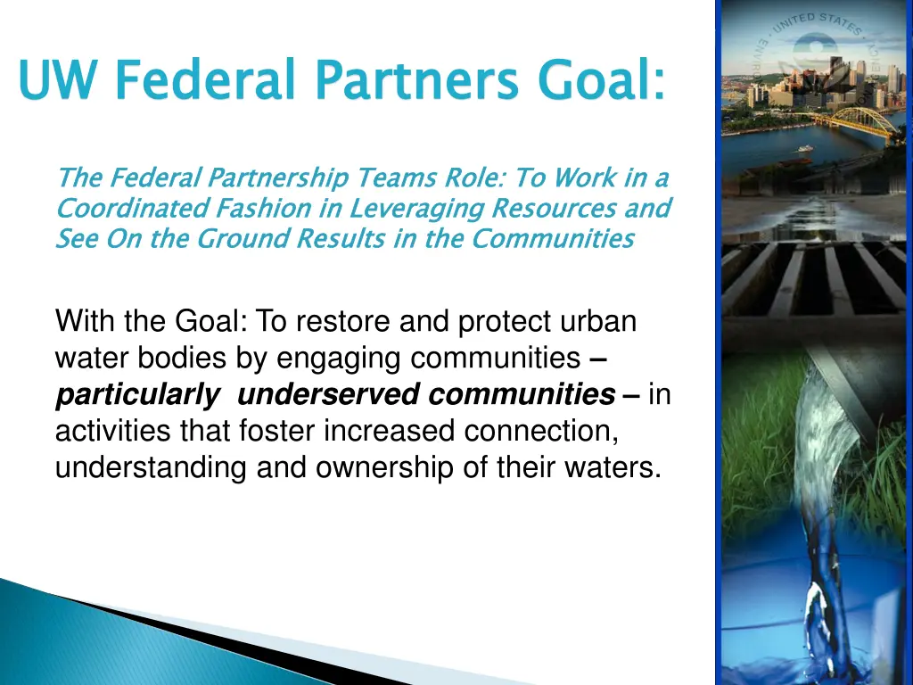 uw federal partners goal