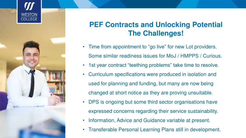 pef contracts and unlocking potential