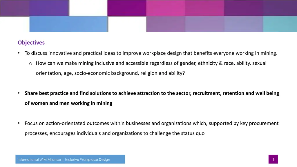 objectives