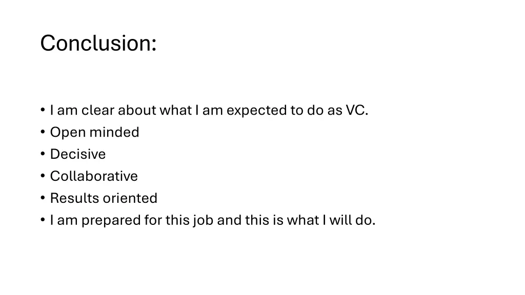 conclusion