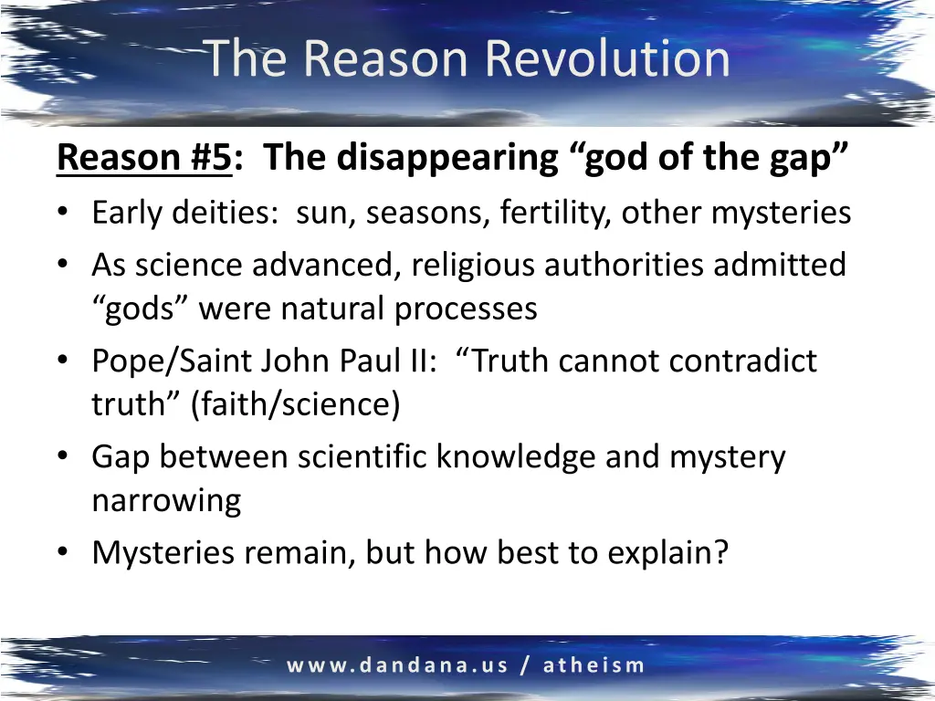 the reason revolution 16