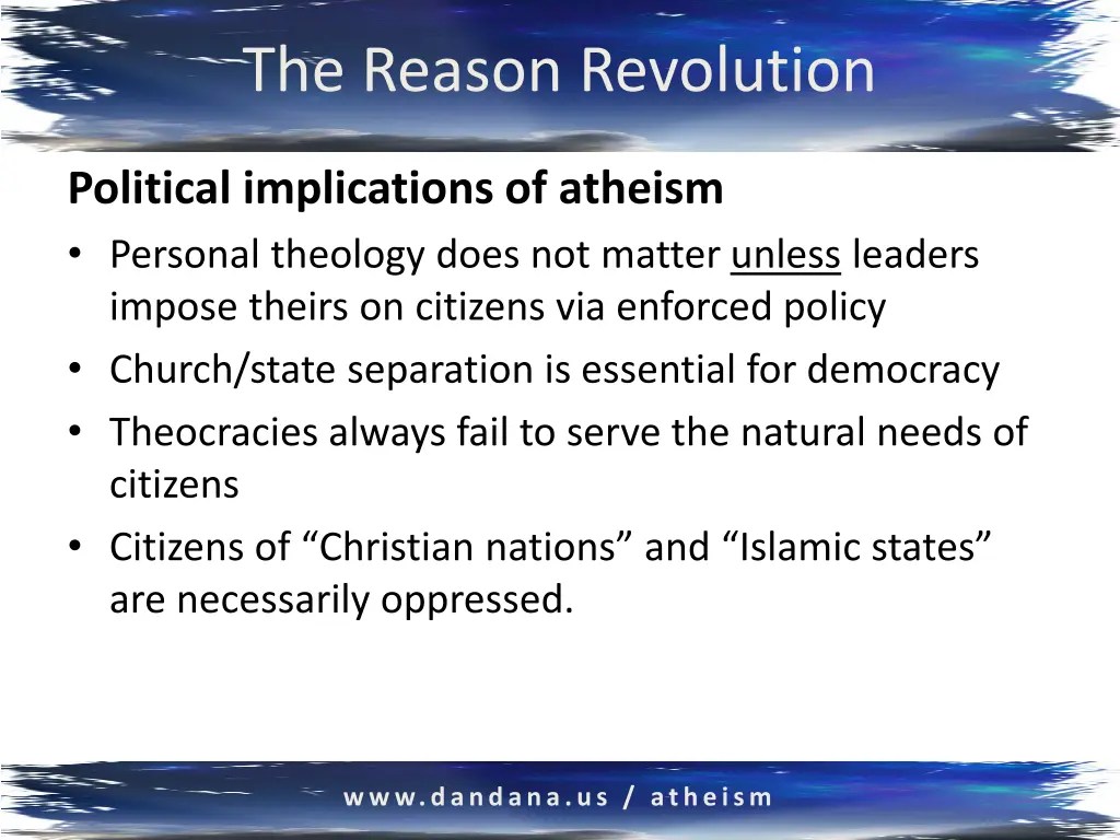the reason revolution 27