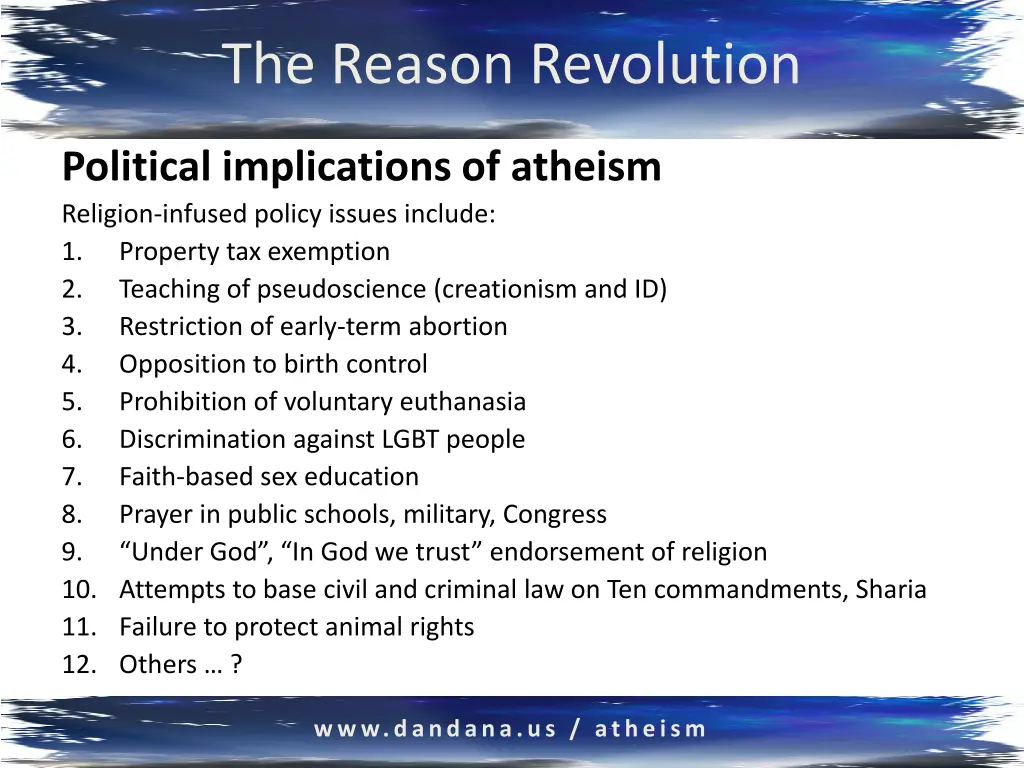 the reason revolution 29