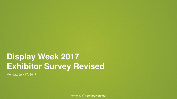 display week 2017 exhibitor survey revised