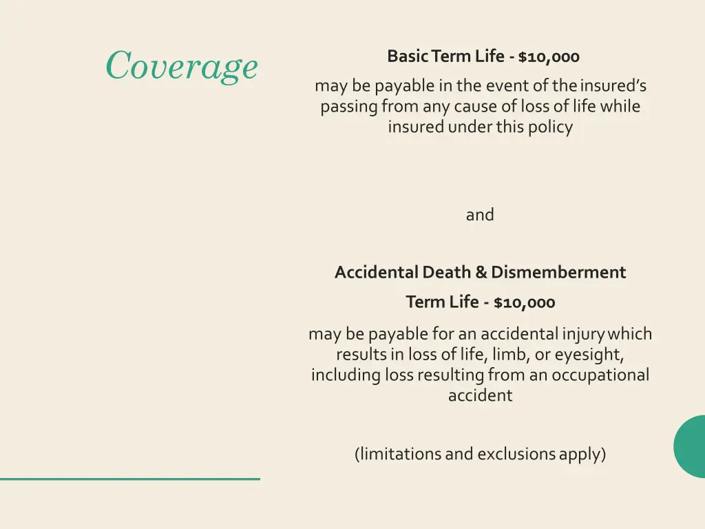 coverage