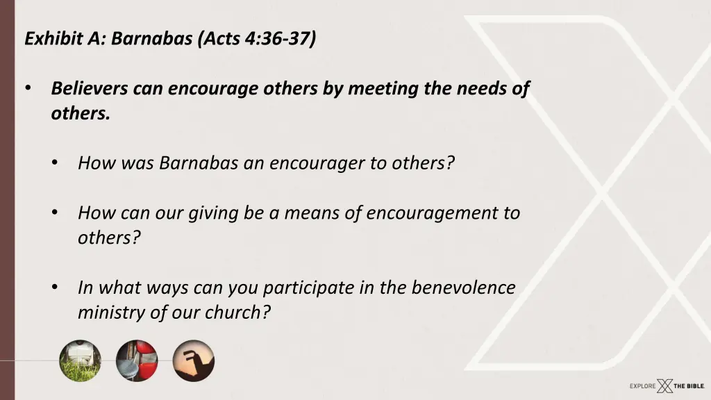 exhibit a barnabas acts 4 36 37 1