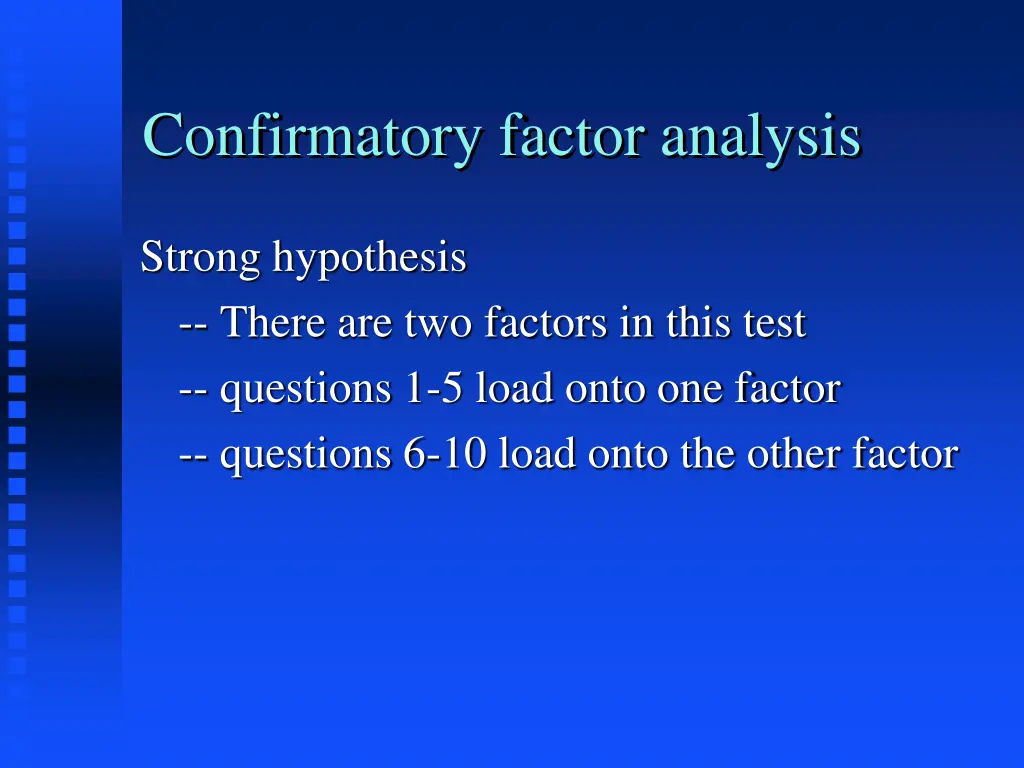 confirmatory factor analysis