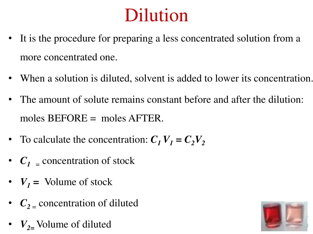 dilution