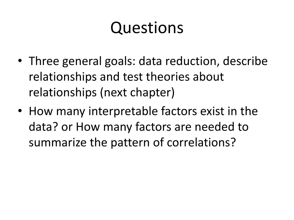 questions