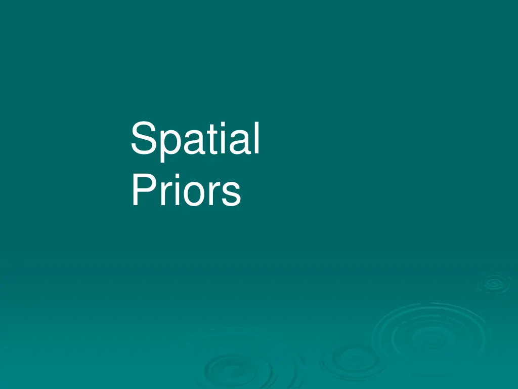spatial priors