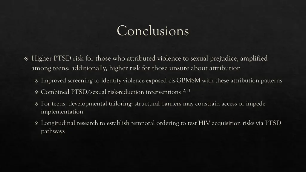 conclusions