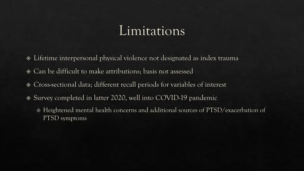 limitations