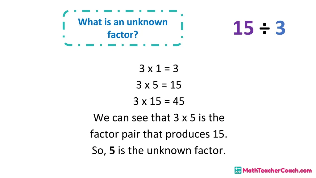 what is an unknown factor 3