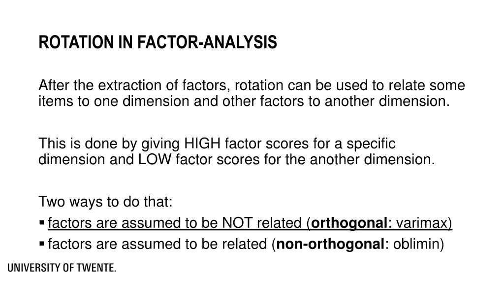 rotation in factor analysis