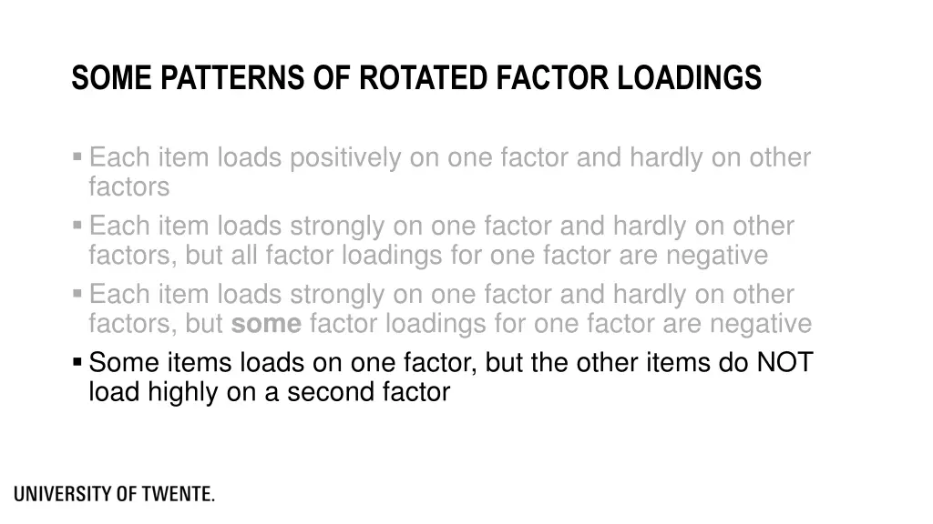 some patterns of rotated factor loadings 3