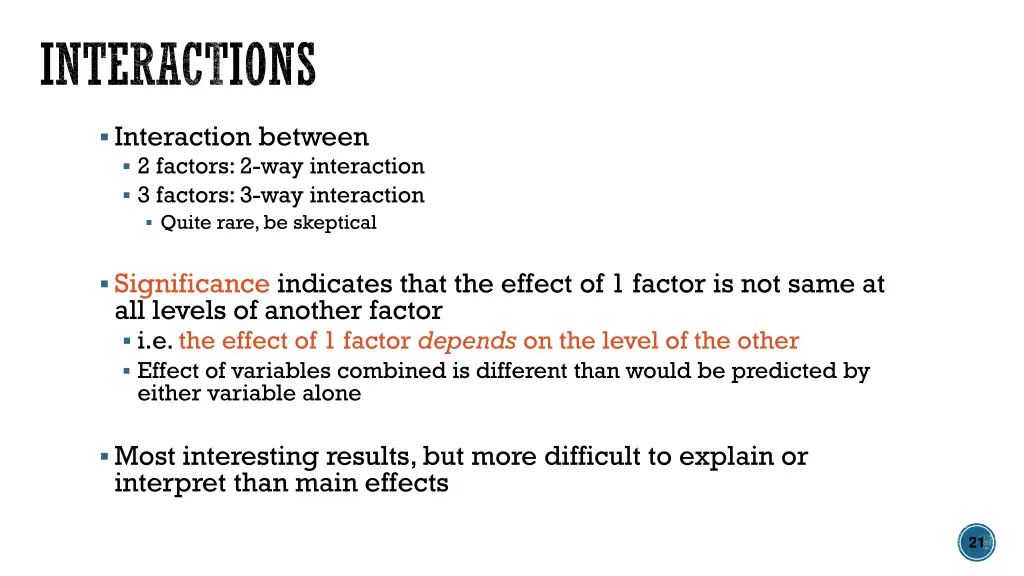 interactions