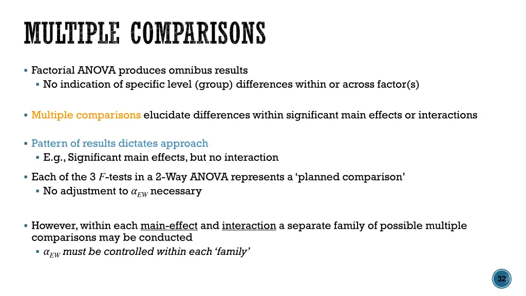 multiple comparisons